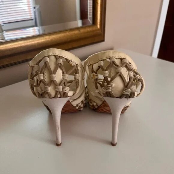 L.A.M.B Flavia Woven Heels 90s History - Picture 2 of 3